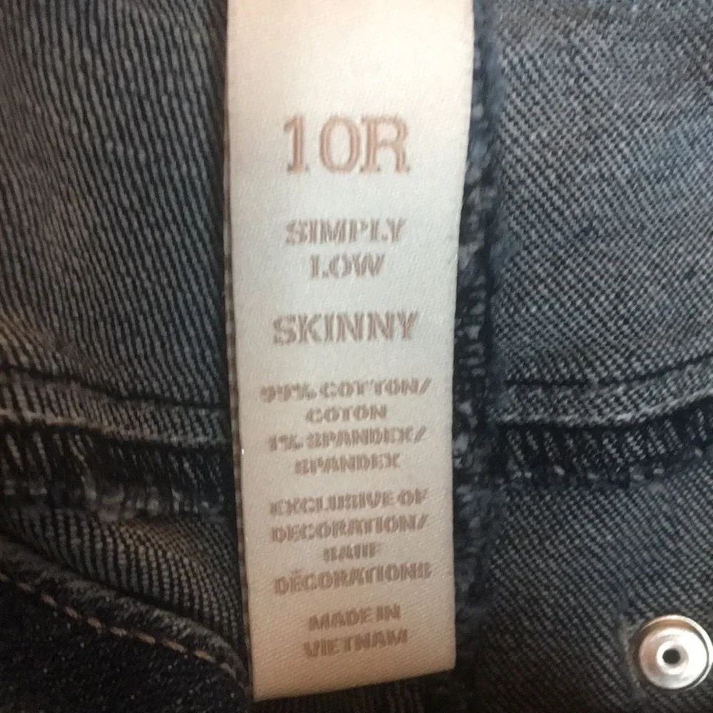 JUSTICE SIMPLY SKINNY LOW JEANS SIZE 10R